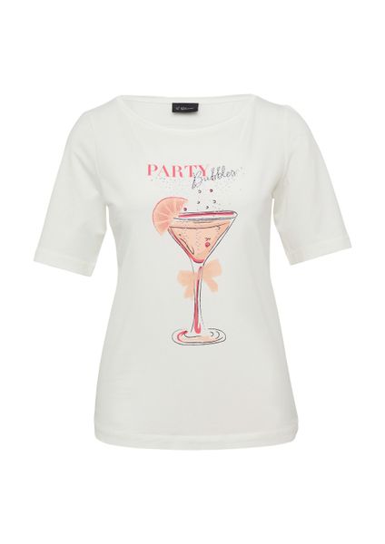 s.Oliver Kurzarmshirt T-Shirt Jersey-T-Shirt mit Frontprint günstig online kaufen