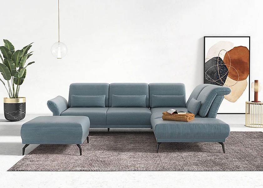 INOSIGN Ecksofa "Coco L-Form" Sitztiefen-, Arm- und Kopfteilverstellung, Co günstig online kaufen