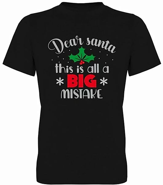 G-graphics T-Shirt Dear Santa, this is all a big Mistake Herren T-Shirt, mi günstig online kaufen