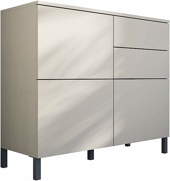 borchardt Möbel Kommode "Haama, modern, grifflos, Metallfüße, praktisch, 3 günstig online kaufen