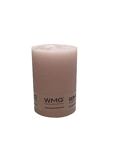 Stumpenkerze Rustikal Höhe 10 cm, Durchmesser 7 cm Orchidee günstig online kaufen