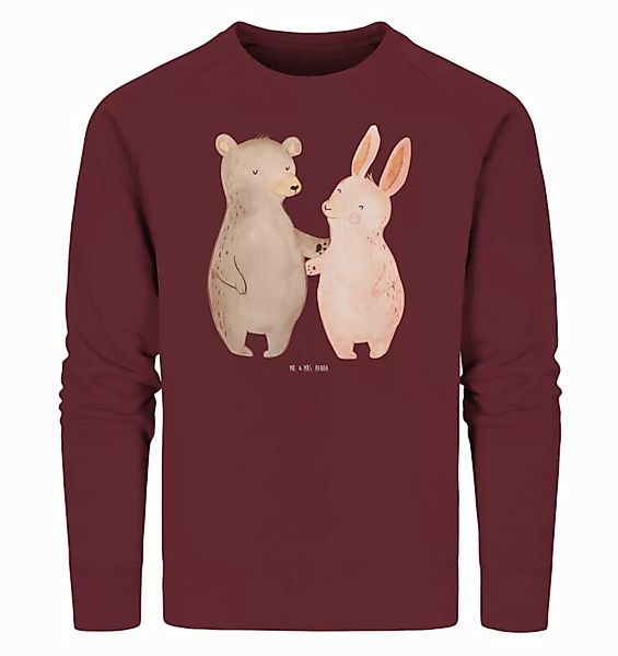 Mr. & Mrs. Panda Longpullover Bär und Hase Umarmen Größe L - Burgundy - Ges günstig online kaufen