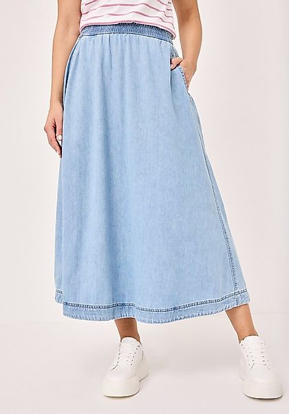 Paddock's Jeansrock Langer Jeansrock mit Gummibund günstig online kaufen