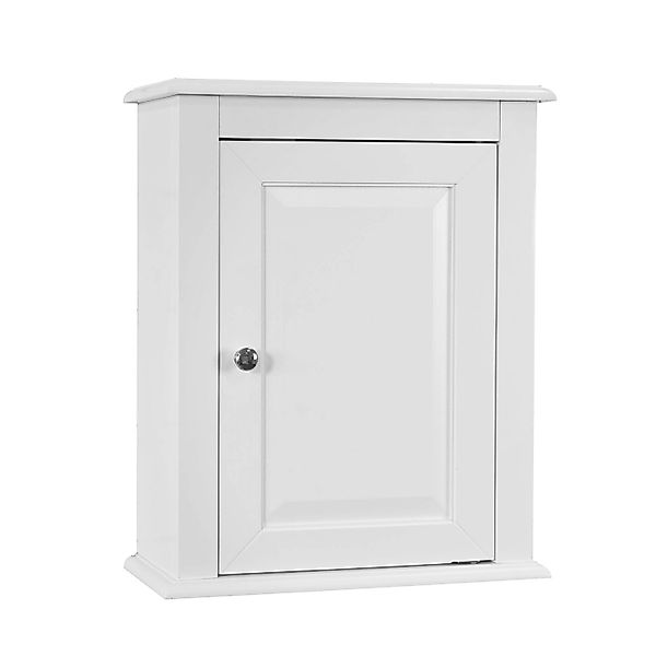 SoBuy Hängeschrank mit einer Tür Badezimmer MDF Weiß FRG203-W günstig online kaufen