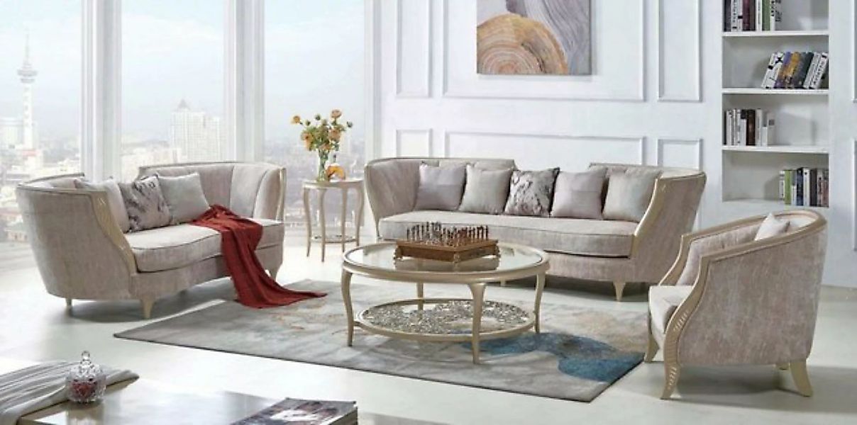 JVmoebel Sofa Luxus Sofagarnitur Hotel Möbel Sofa Couch Elegante Stil Einri günstig online kaufen