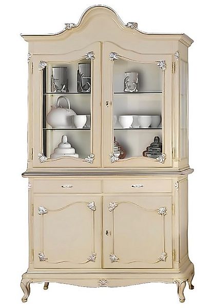 JVmoebel Vitrine Italienische Möbel Vitrinen Kommodenschrank Glas Schrank W günstig online kaufen
