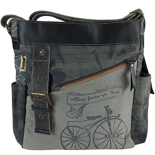 Sunsa Umhängetasche schwarz große Tasche aus günstig online kaufen