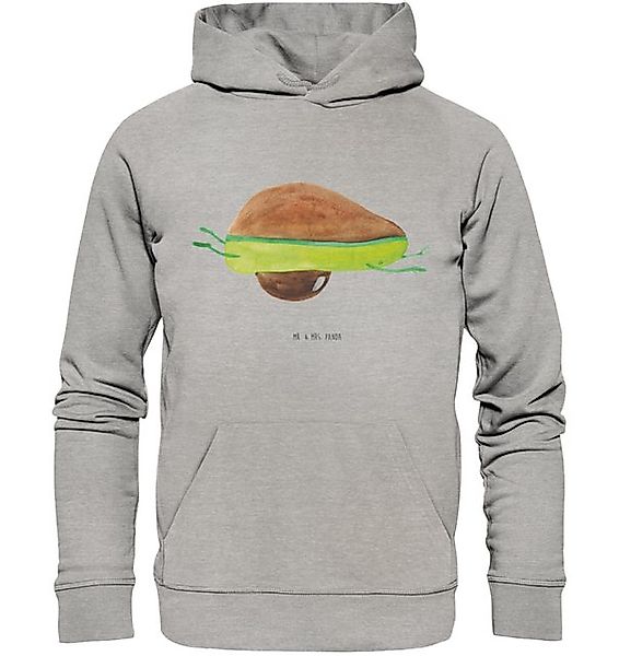 Mr. & Mrs. Panda Hoodie Avocado Yoga Größe L - Heather Grey - Geschenk, Män günstig online kaufen