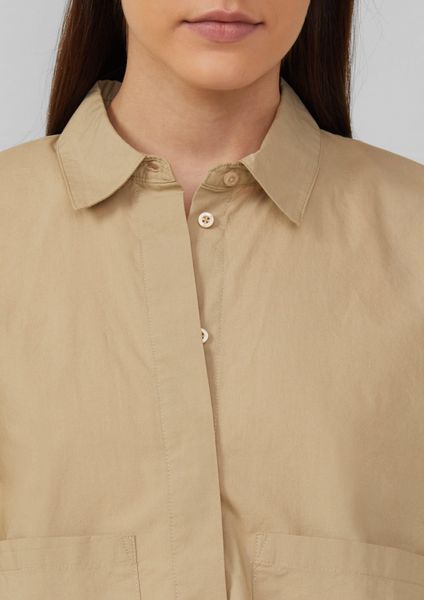 s.Oliver Kurzarmbluse Verkürzte Hemdbluse im Relaxed günstig online kaufen