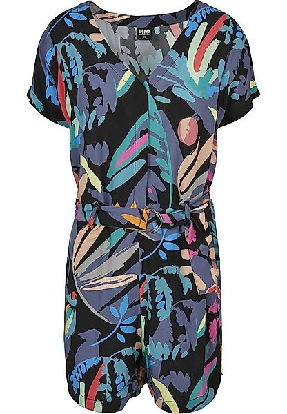 URBAN CLASSICS Jumpsuit Urban Classics Damen Ladies Short Viscose Belt Jump günstig online kaufen