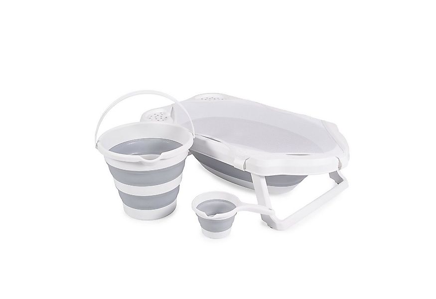Cangaroo Babybadewanne Badewannen-Set Hawaii 4-teilig, 4-teilig faltbar Was günstig online kaufen