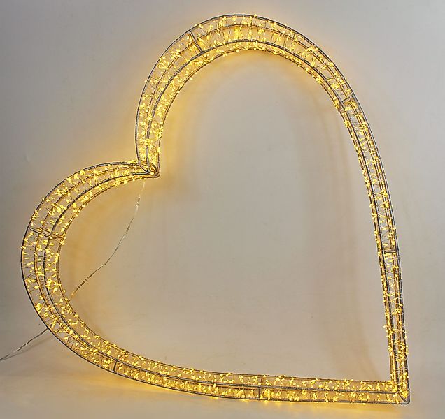 Arnusa LED Dekolicht Leuchtherz 62x60x5cm 1440 günstig online kaufen