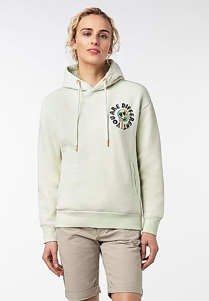 SUBLEVEL Kapuzenpullover mit Gute-Laune-Print Sweater, Kapuzensweatshirt günstig online kaufen