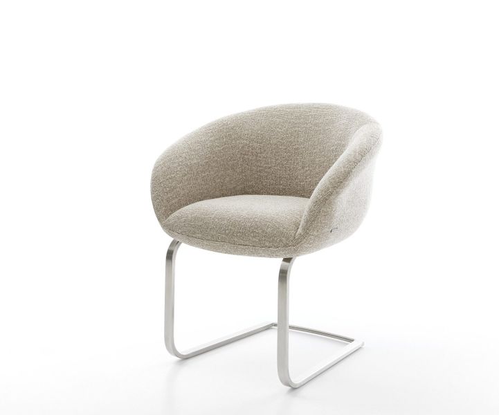 DELIFE Polsterstuhl Vinka-Flex, mit Armlehnen Freischwinger günstig online kaufen