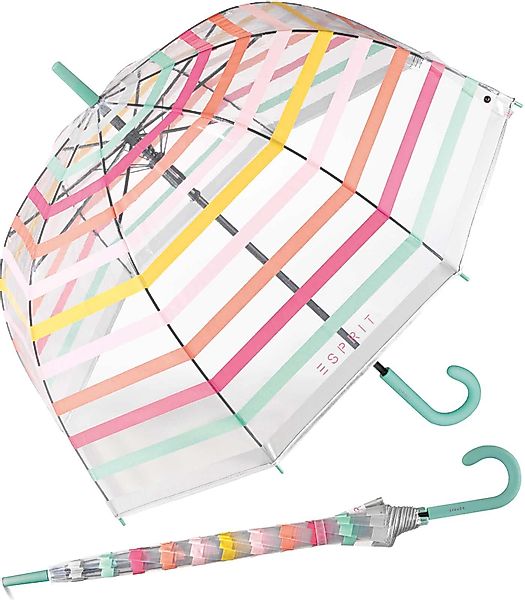 Esprit Langregenschirm Glockenschirm mit Automatik transparent, günstig online kaufen