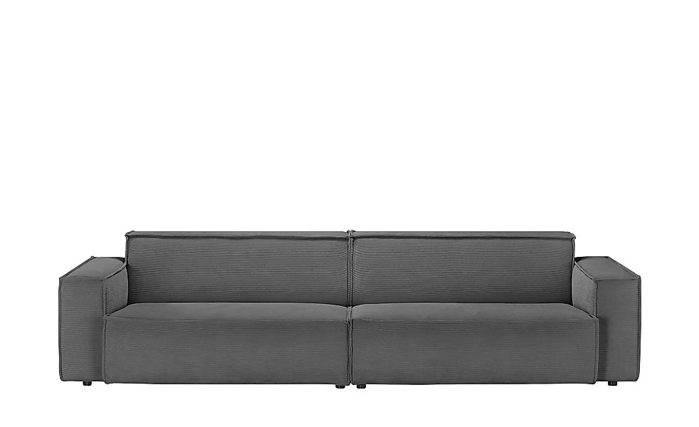 pop Big Sofa Cord Upper East ¦ grau ¦ Maße (cm): B: 296 H: 72 T: 106 Polste günstig online kaufen