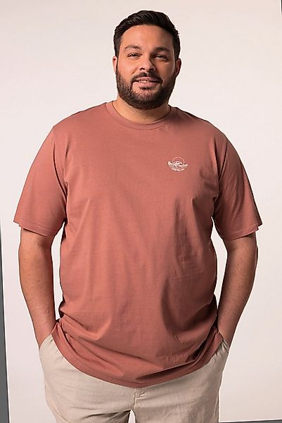 Men Plus T-Shirt Men+ T-Shirt Halbarm kleiner Print bis 8 XL günstig online kaufen