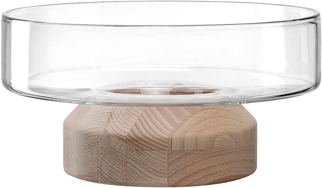 LEONARDO Dekoschale Schale LEGNO 27 cm auf Holzsockel (1 St) günstig online kaufen