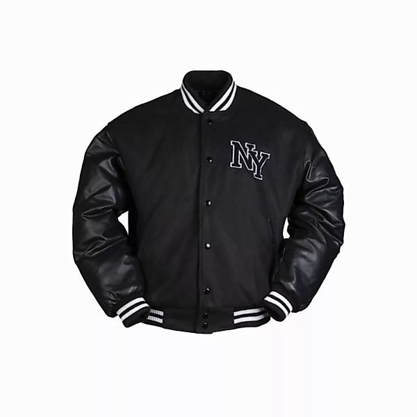 Mil-Tec Collegejacke NY BASEBALL JACKE M.PATCH SCHWARZ - 3XL NY Schriftzug günstig online kaufen