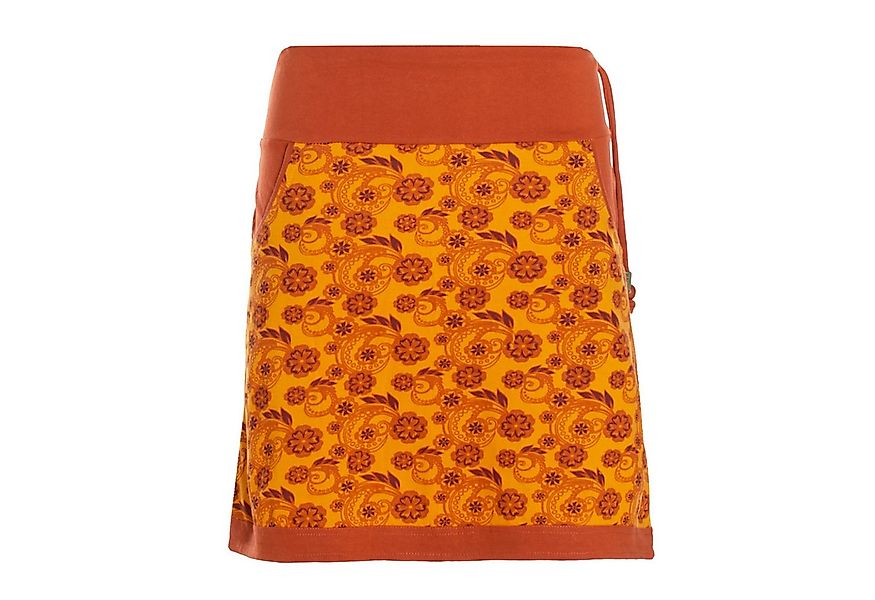 Vishes Minirock Damen Mini-Rock Baumwolle Blumen-Muster Drawstring-Bund mit günstig online kaufen