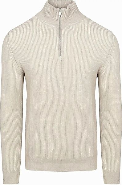 Marc O'Polo Half Zip Pullover Grau - Größe L günstig online kaufen