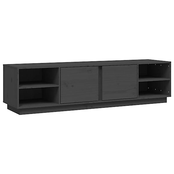 Vidaxl Tv-schrank Grau 156x40x40 Cm Massivholz Kiefer günstig online kaufen