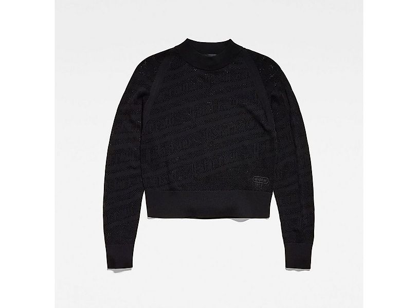 G-STAR Sweatshirt Pointelle Text Knit WMN (1-tlg) günstig online kaufen
