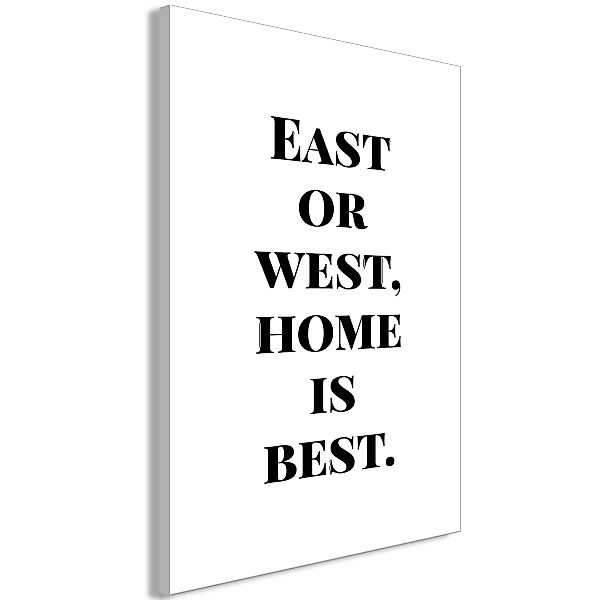 Wandbild - Home Is Best (1 Part) Vertical günstig online kaufen