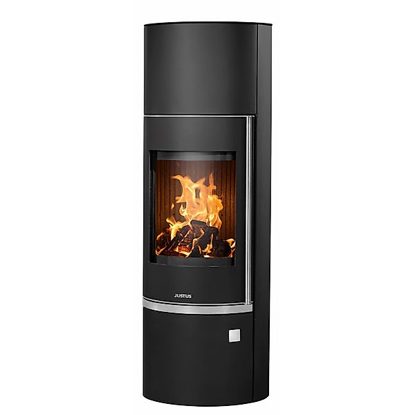 Justus Kaminofen Faro W+ 2.0 Stahl Schwarz 7 kW günstig online kaufen