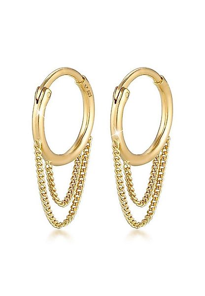 Elli Paar Ohrhänger Ohrhänger Creole Panzer Ketten Glieder 925 Silber günstig online kaufen