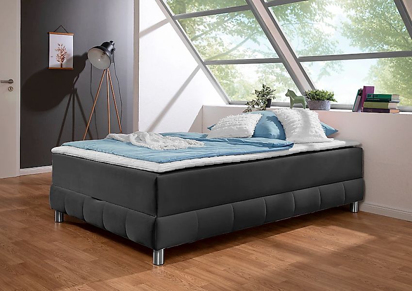 INOSIGN Boxspringbett "Vaasa", für Dachschrägen geeignet, inkl. Bettkasten günstig online kaufen