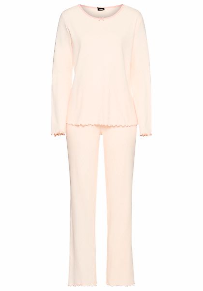 Vivance Dreams Pyjama, mit romantischem Ajourstrickmuster günstig online kaufen
