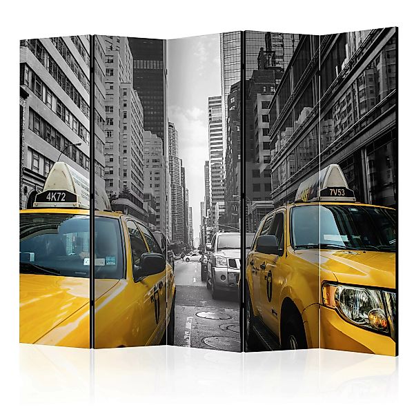 5-teiliges Paravent - New York Taxi Ii [room Dividers] günstig online kaufen