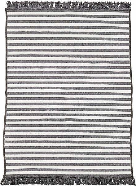 done. Teppich "OUTSIDE" rechteckig 10 mm Höhe Flachgewebe, gestreift, mit F günstig online kaufen
