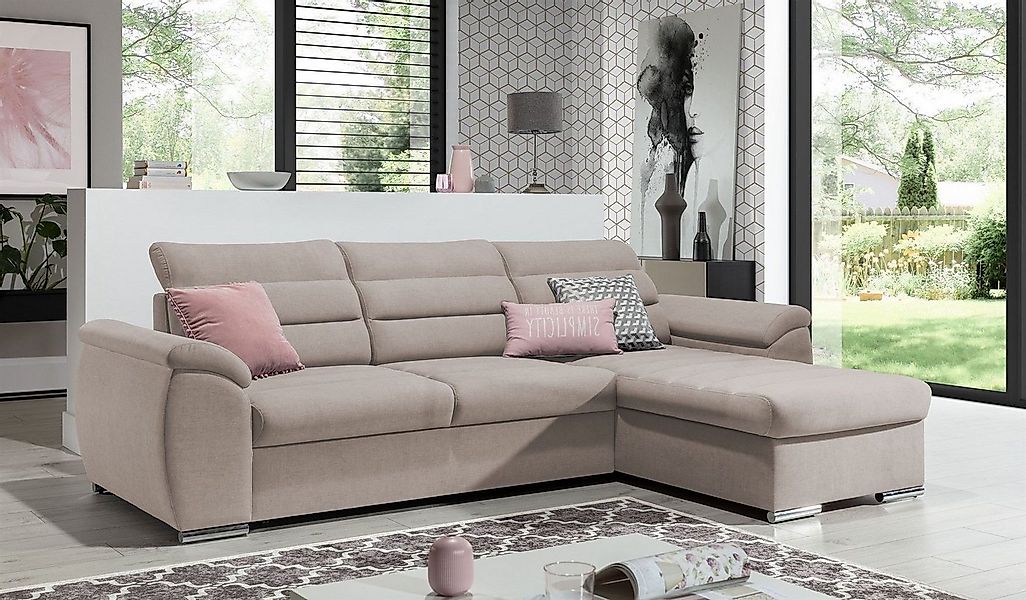 Fun Möbel Ecksofa Schlafsofa PASCARA XS günstig online kaufen