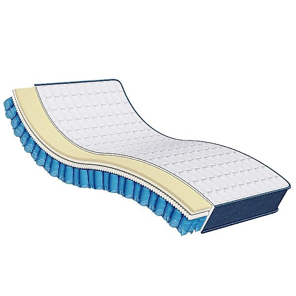 Taschenfederkernmatratze Matratze 90x200, 7-Zonen Federkernmatratze Memory günstig online kaufen