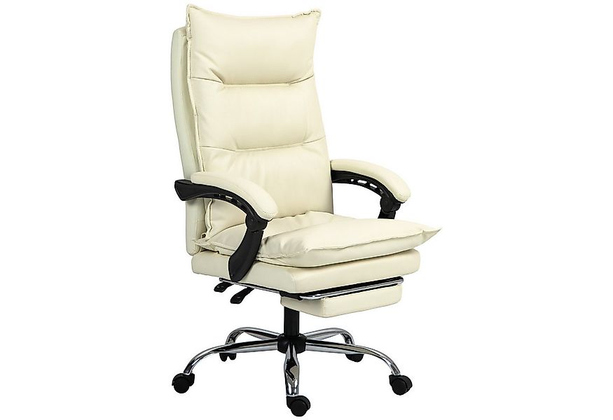 Vinsetto Schreibtischstuhl Drehstuhl mit Wippfunktion, Fußstütze (Chefsesse günstig online kaufen