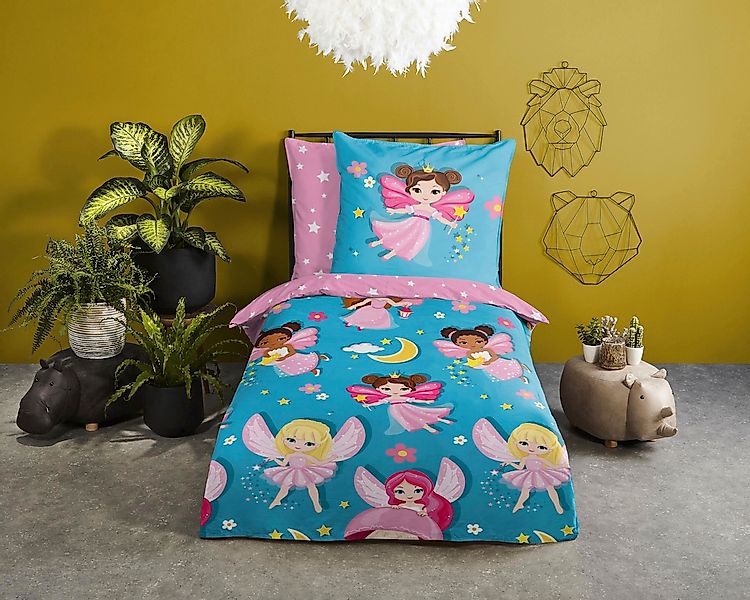 good morning Kinderbettwäsche "Fee" 2 Stk. tlg. Baumwolle, 135x200, Reißver günstig online kaufen