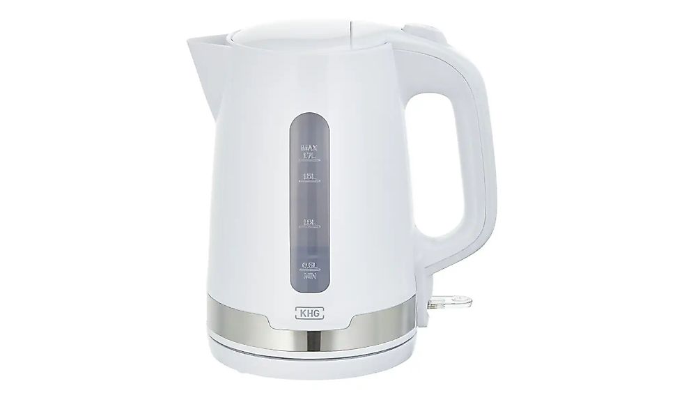 KHG Wasserkocher  WK-1708 WE2 ¦ weiß ¦ Edelstahl,Kunststoff ¦ Maße (cm): B: günstig online kaufen