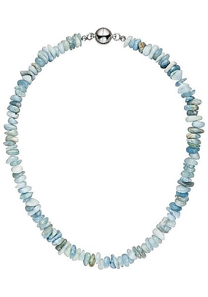 JOBO Kette ohne Anhänger, mit Aquamarin barock 45 cm günstig online kaufen