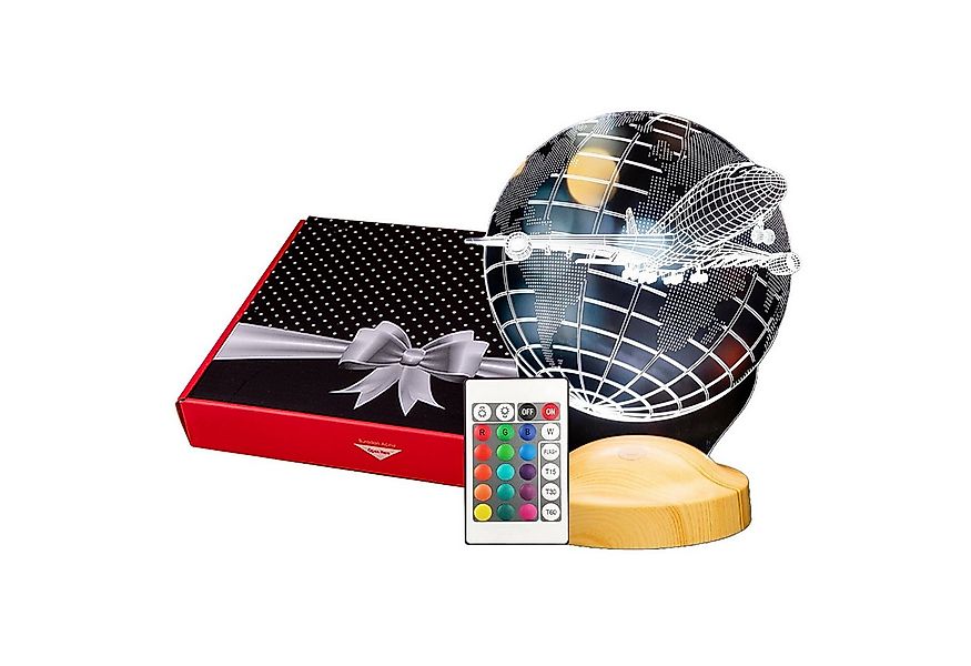 Geschenkelampe LED Nachttischlampe 3D Passagierflugzeug Reiseflugzeug Gesch günstig online kaufen