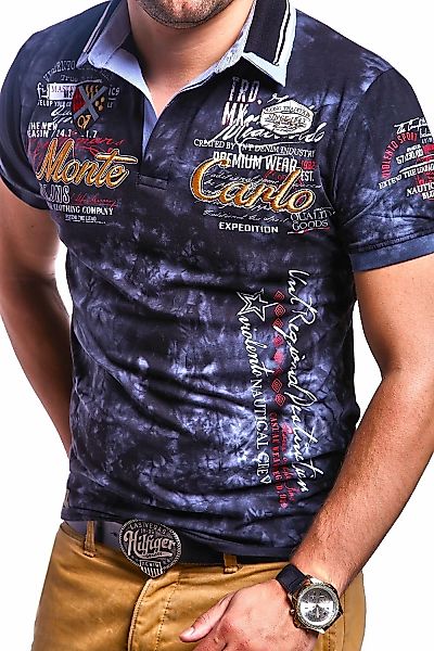 behype Poloshirt "PP-MONTCA", mit sportiven Stickereien günstig online kaufen