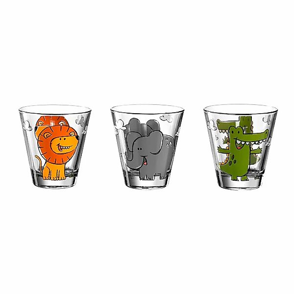 LEONARDO Kinderbecher "Kinderbecher Bambini 215 ml 3er Set bunt" günstig online kaufen