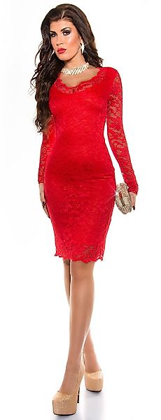 Koucla Abendkleid Langarm, mit Spitze, Partykleid günstig online kaufen