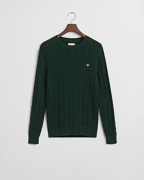 Gant Sweatshirt COTTON CABLE C-NECK, TARTAN günstig online kaufen