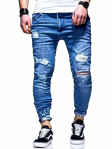 behype Slim-fit-Jeans Dino mit tollen Used-Elementen günstig online kaufen