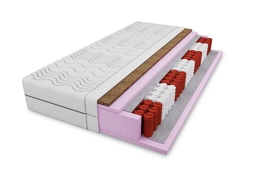 Taschenfederkernmatratze mit KOKOS 7-Zonen 20 cm günstig online kaufen