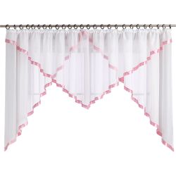 Joyswahl Scheibengardine Claudia, Kräuselband, transparent, Voile günstig online kaufen