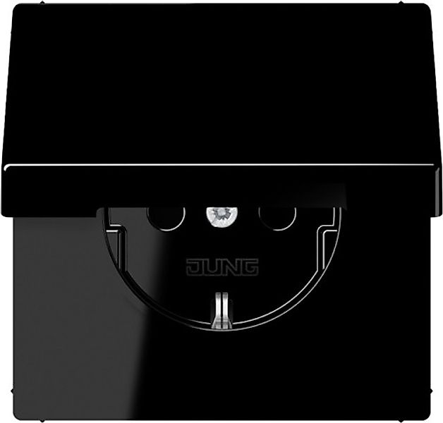 Jung SCHUKO-Steckdose 16 A 250V m.Klappdeckel bruchs LS 1520 BFKL SW - LS15 günstig online kaufen