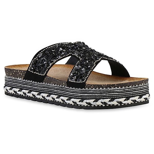 VAN HILL 841547 Sandalette Damen Pantoletten günstig online kaufen